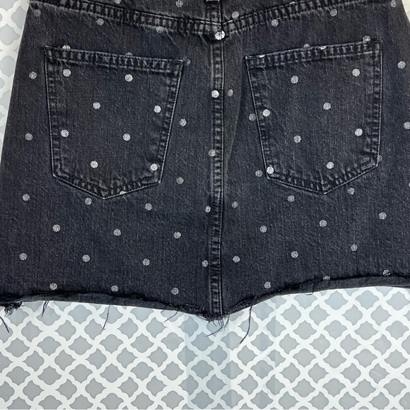 EUC Current/Elliott Polka Dot Denim Mini Skirt - Picture 8 of 12